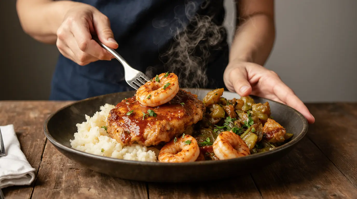 Bourbon Street Chicken and Shrimp