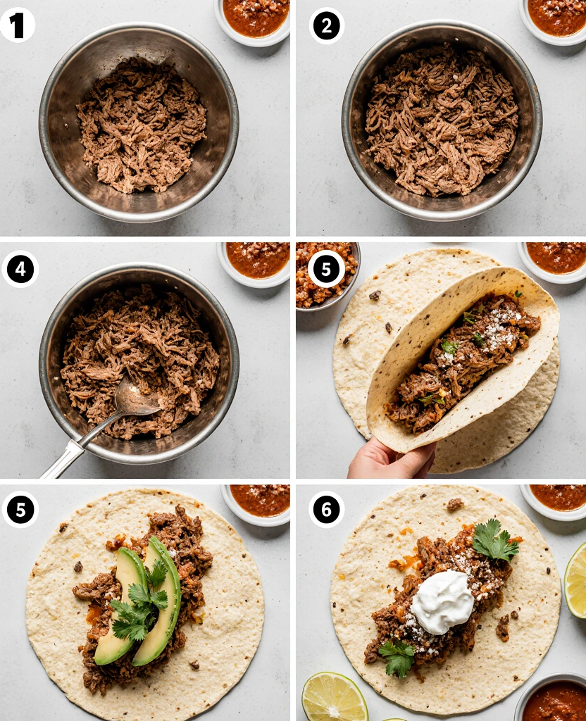 shredded Beef Tacos Recipe