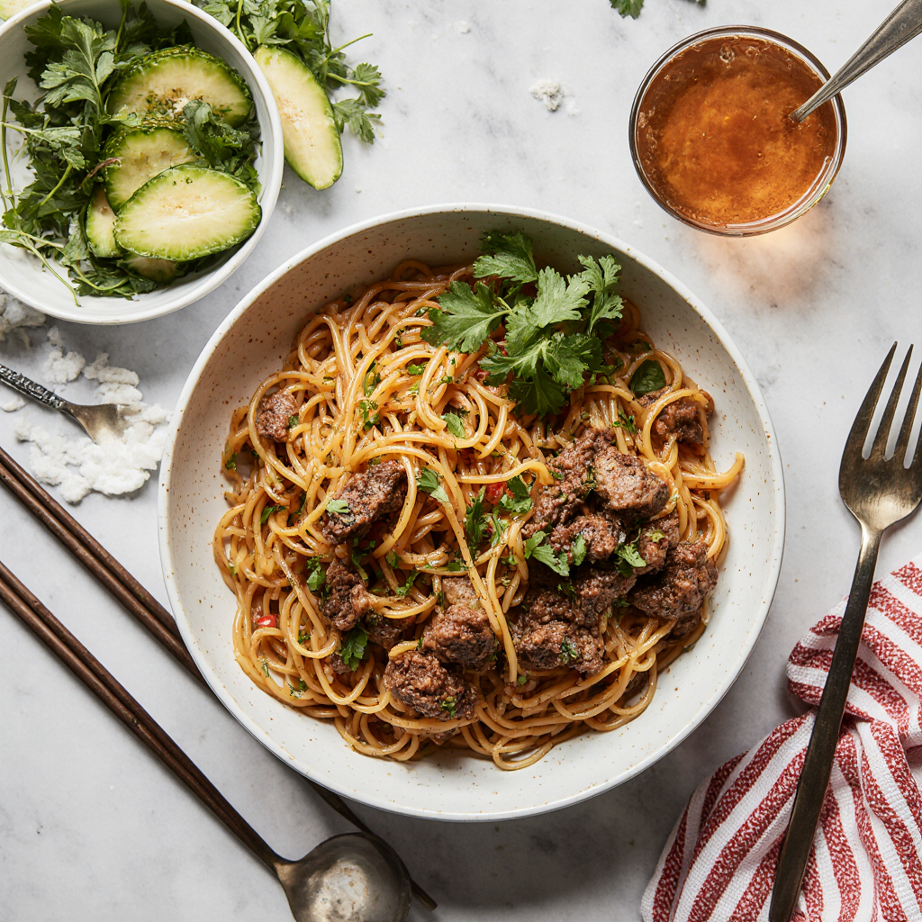 Mongolian Beef Noodles
