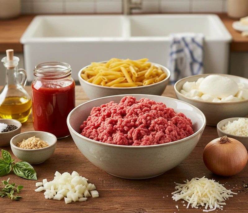 Baked Ziti With Ground Beef