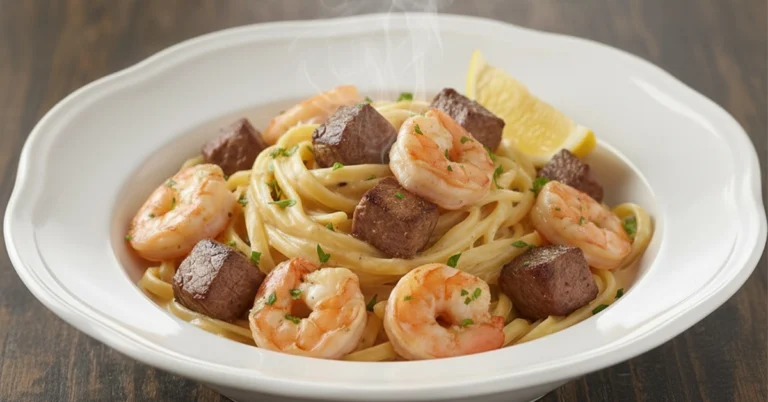 surf and turf pasta